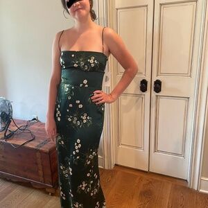 Reformation Frankie silk dress SZ10